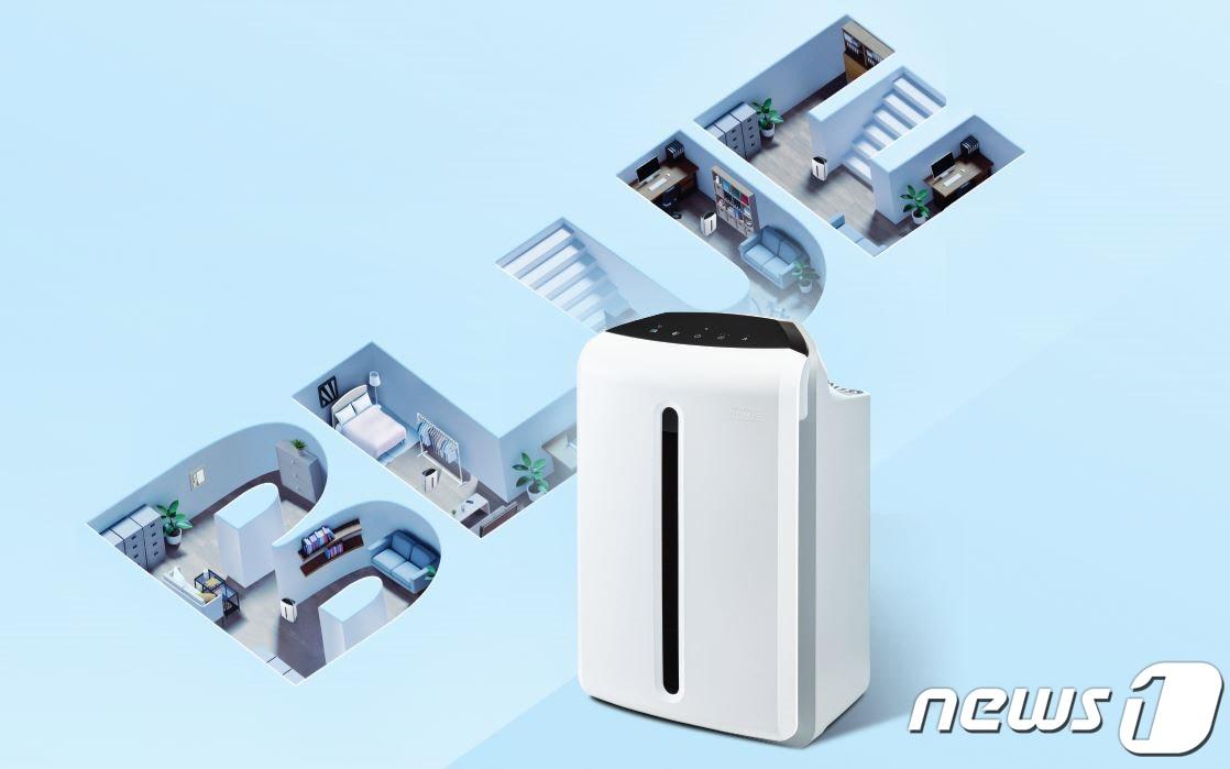 본문 이미지 - 한국암웨이 소형 공기청정기 ‘엣모스피어 블루'(한국암웨이 제공)