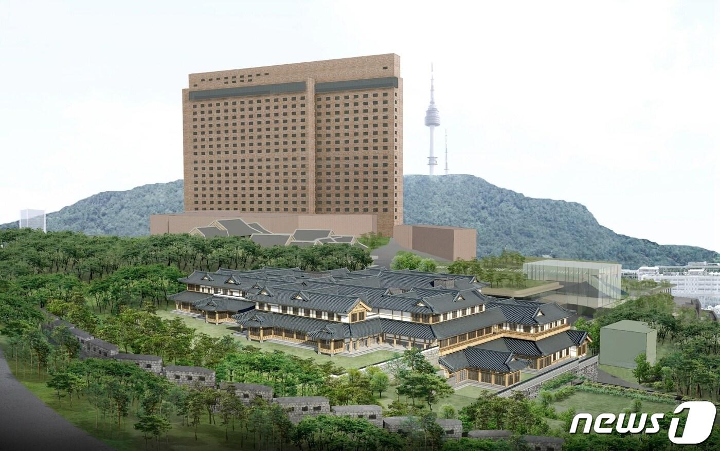본문 이미지 - 호텔신라 한옥호텔 조감도(호텔신라 제공)