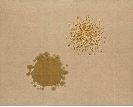 본문 이미지 - 김창열 '물방울 연대 : The Water Drops from Paris to Korea'展. Water Drops SA1983-2000, 1983-2000, Oil on hemp cloth, 181ⅹ227.2cm (아트조선스페이스 제공)