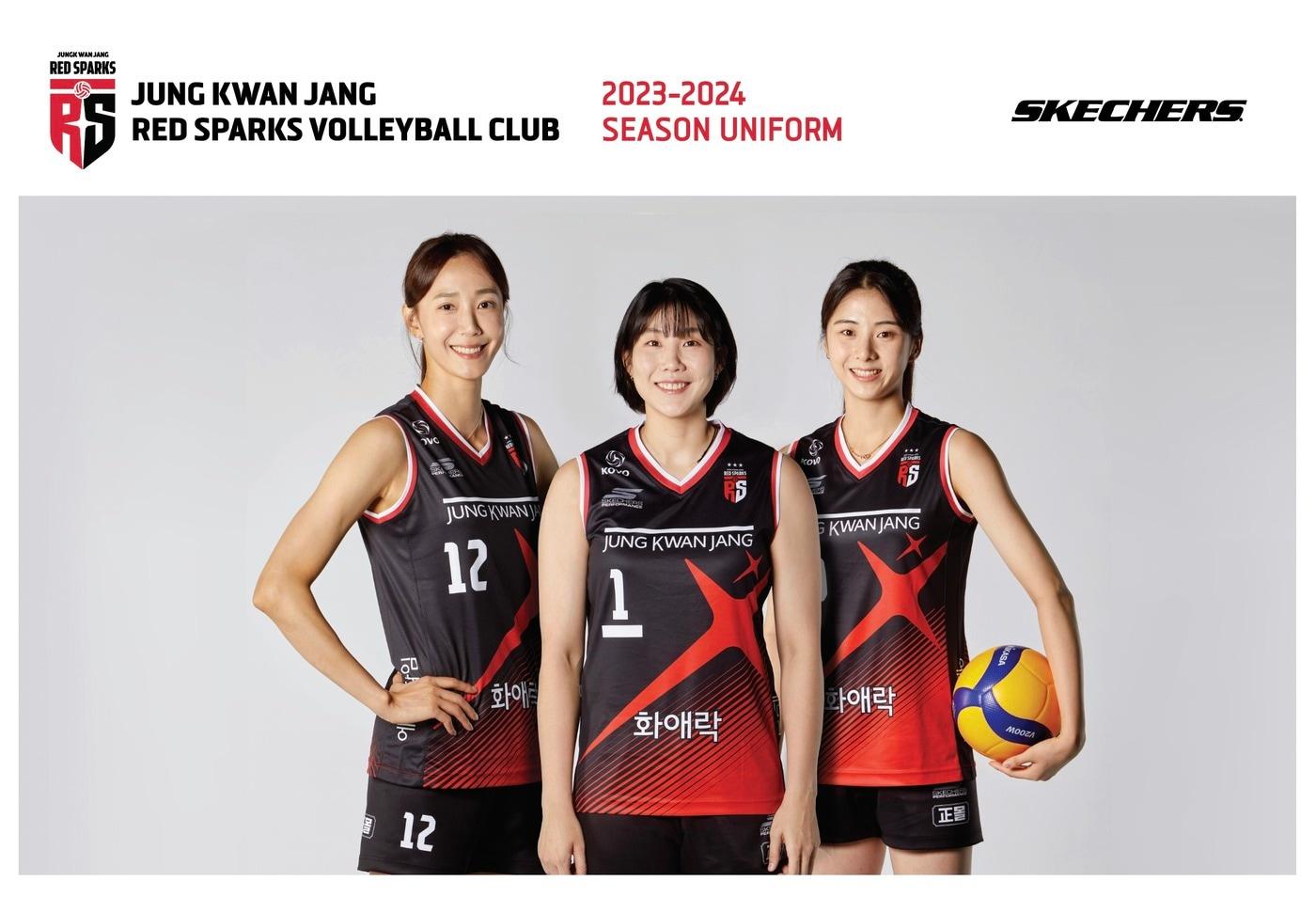 정관장 레드스파크스의 새 유니폼 (정관장 스포츠단 제공)