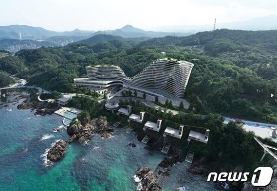 본문 이미지 - 더 시에나 리조트 삼척 조경도(업체 제공).