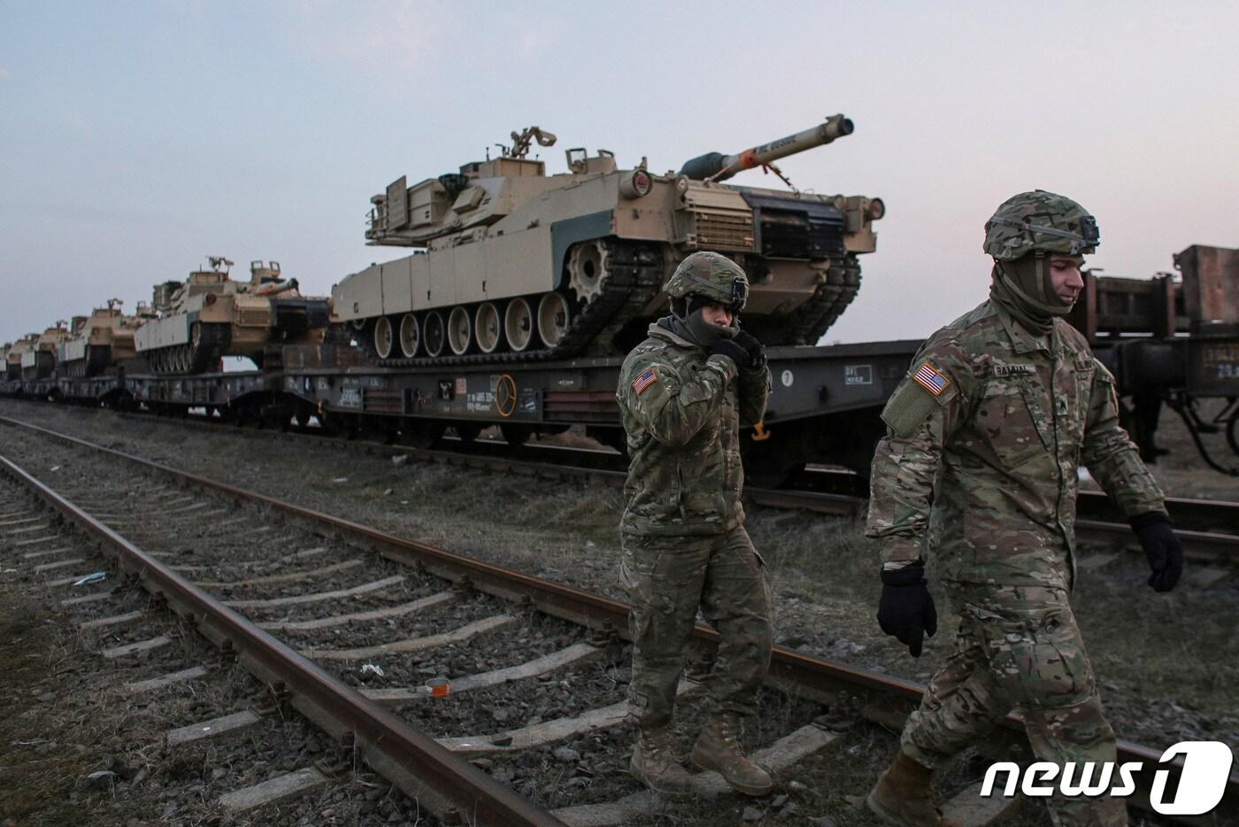 미국 M1 에이브럼스 전차 ⓒ 로이터=뉴스1 ⓒ News1 이종덕 기자