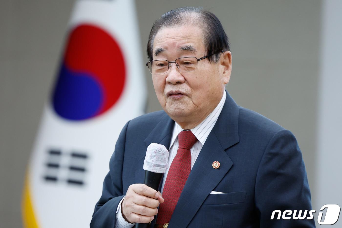 본문 이미지 - 이종찬 광복회장. 2023.9.25/뉴스1 ⓒ News1 안은나 기자
