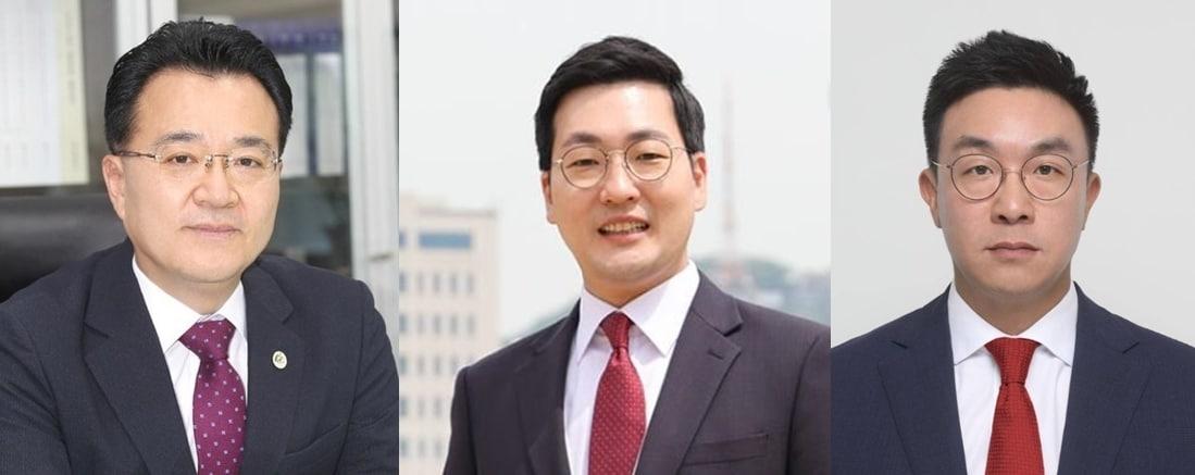 본문 이미지 - 왼쪽부터 대통령실 서승우 비서관, 이동석 전 행정관, 최지우 전 행정관.