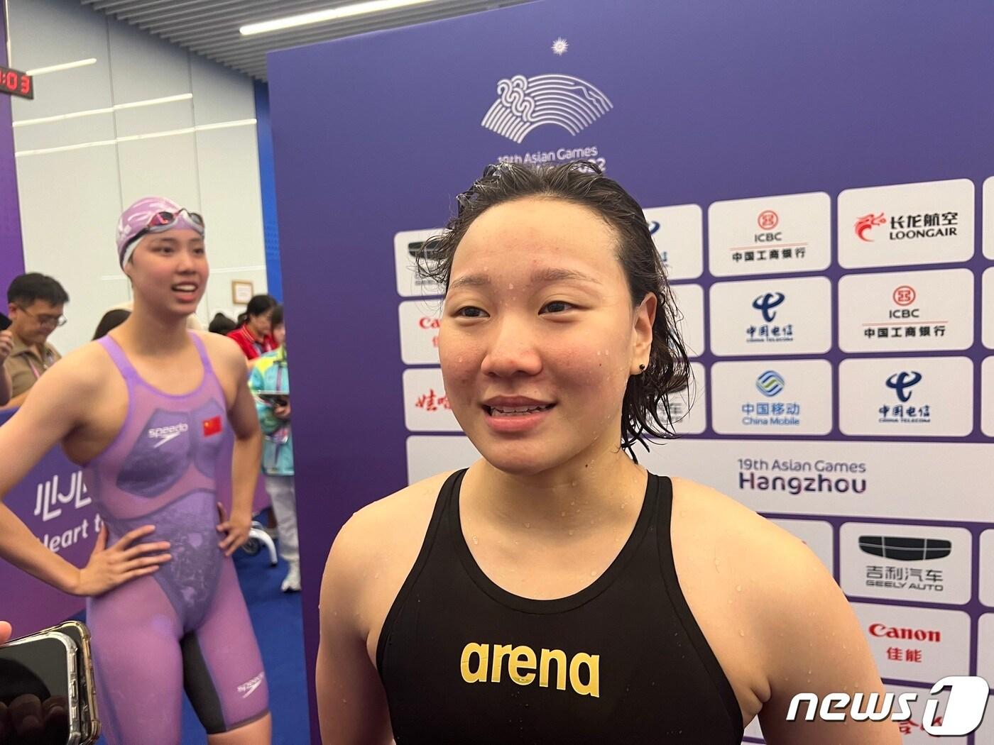 본문 이미지 -  여자 배영 이은지ⓒ News1 이상철 기자