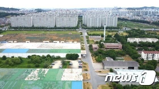 본문 이미지 - 옛 대한방직 부지 전경/뉴스1