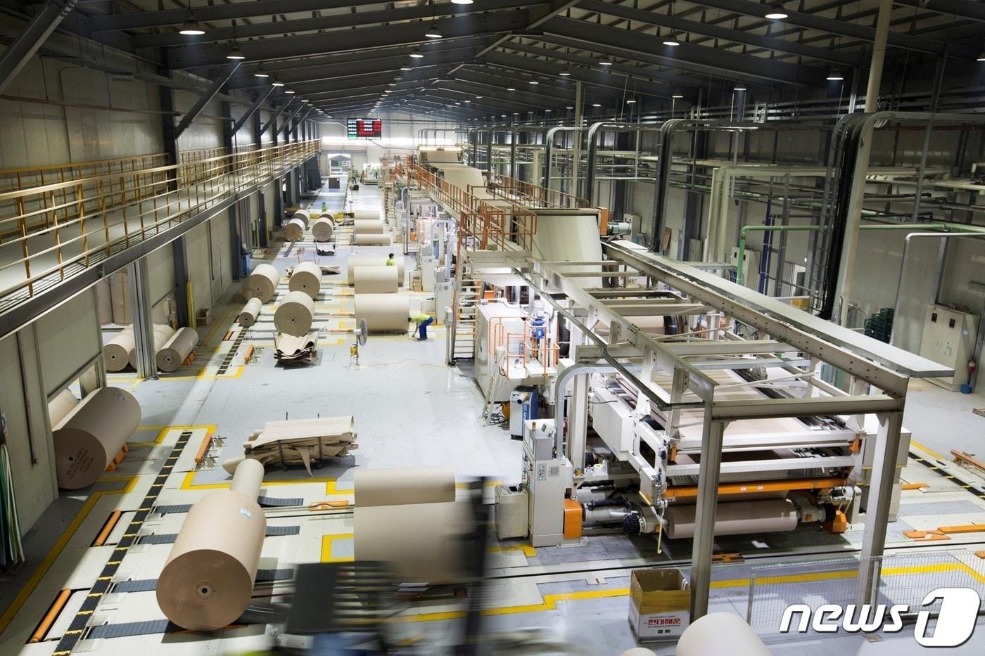 경기도 시흥 태림포장 공장 내부 모습(글로벌세아 제공) 