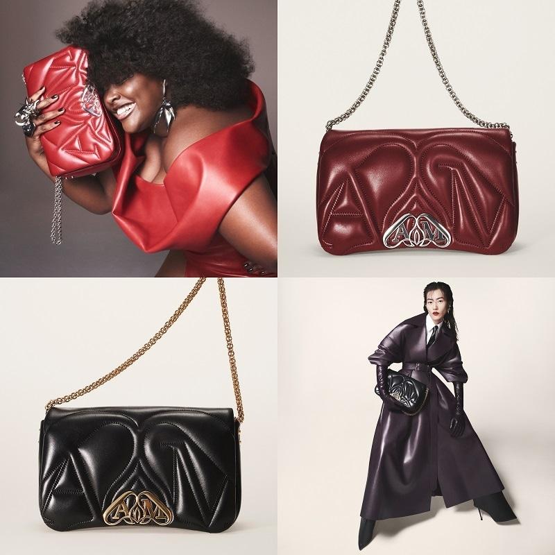 본문 이미지 - 2023 가을·겨울 컬렉션 캠페인의 이술트(Yseult)와 리우 웬(Liu Wen), 사진제공=알렉산더 맥퀸(Alexander McQueen)