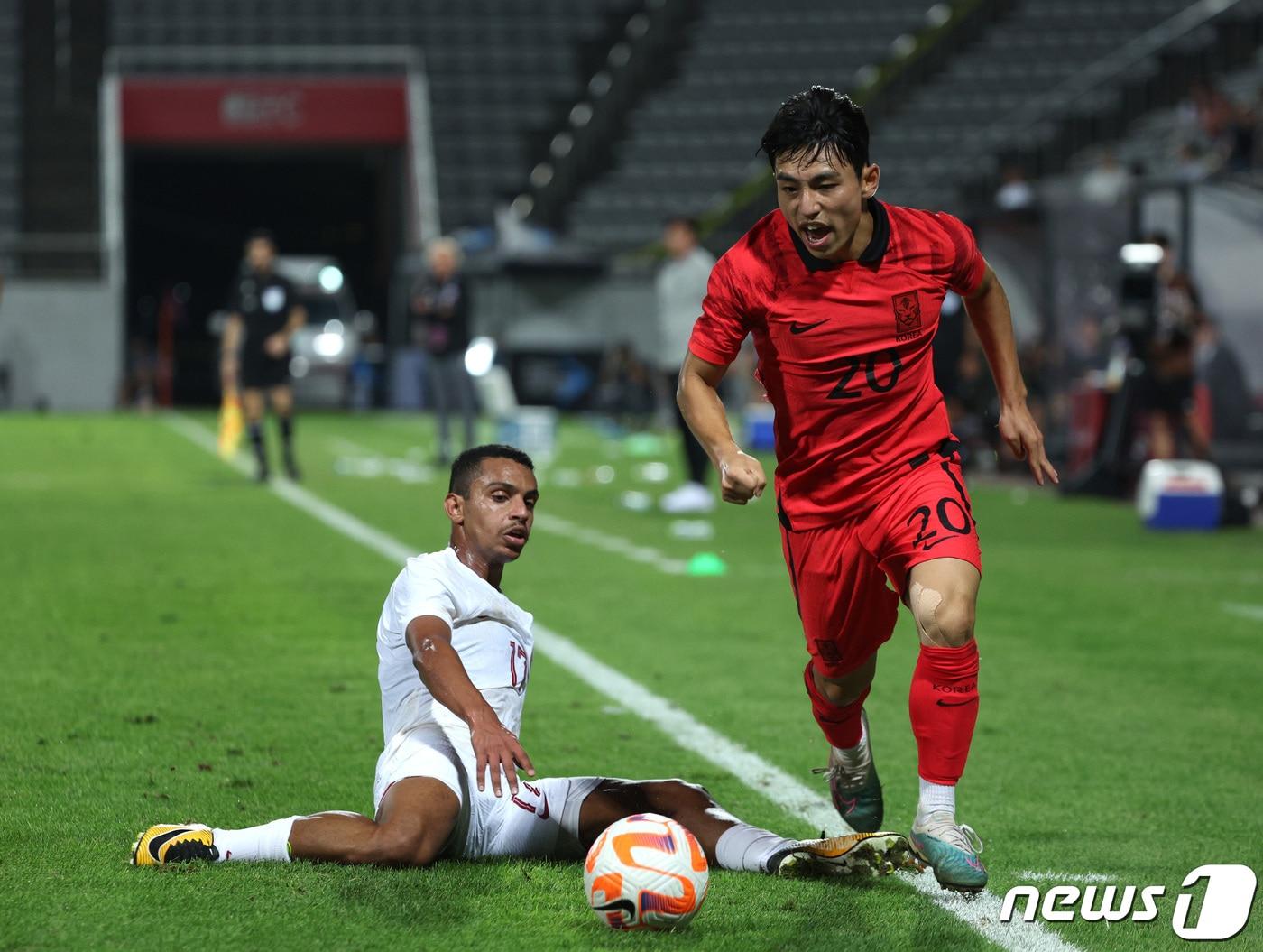 본문 이미지 - 축구대표팀에 승선한 이현주. /뉴스1 ⓒ News1 신웅수 기자