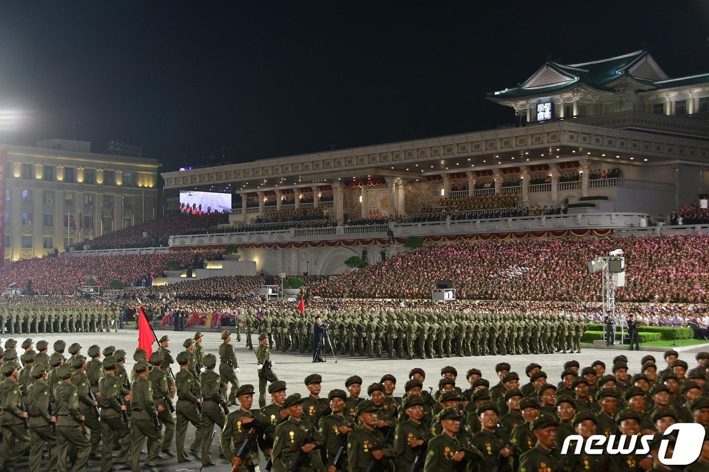 &#40;평양 노동신문=뉴스1&#41; = 지난 2023년 9월 9일 북한의 공화국 창건 75돌&#40;9·9절&#41; 경축 민방위 무력 열병식 장면. [국내에서만 사용가능. 재배포 금지. DB 금지. For Use Only in the Republic of Korea. Redistribution Prohibited] rodongphoto@news1.kr