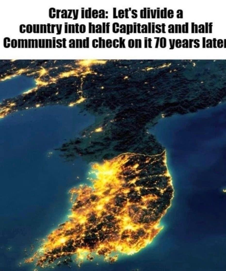 본문 이미지 - 일론 머스크 테슬라 최고경영자(CEO)가 31일(현지시간) 자신의 엑스(X·옛 트위터)에 공유한 한반도의 야간 위성사진.