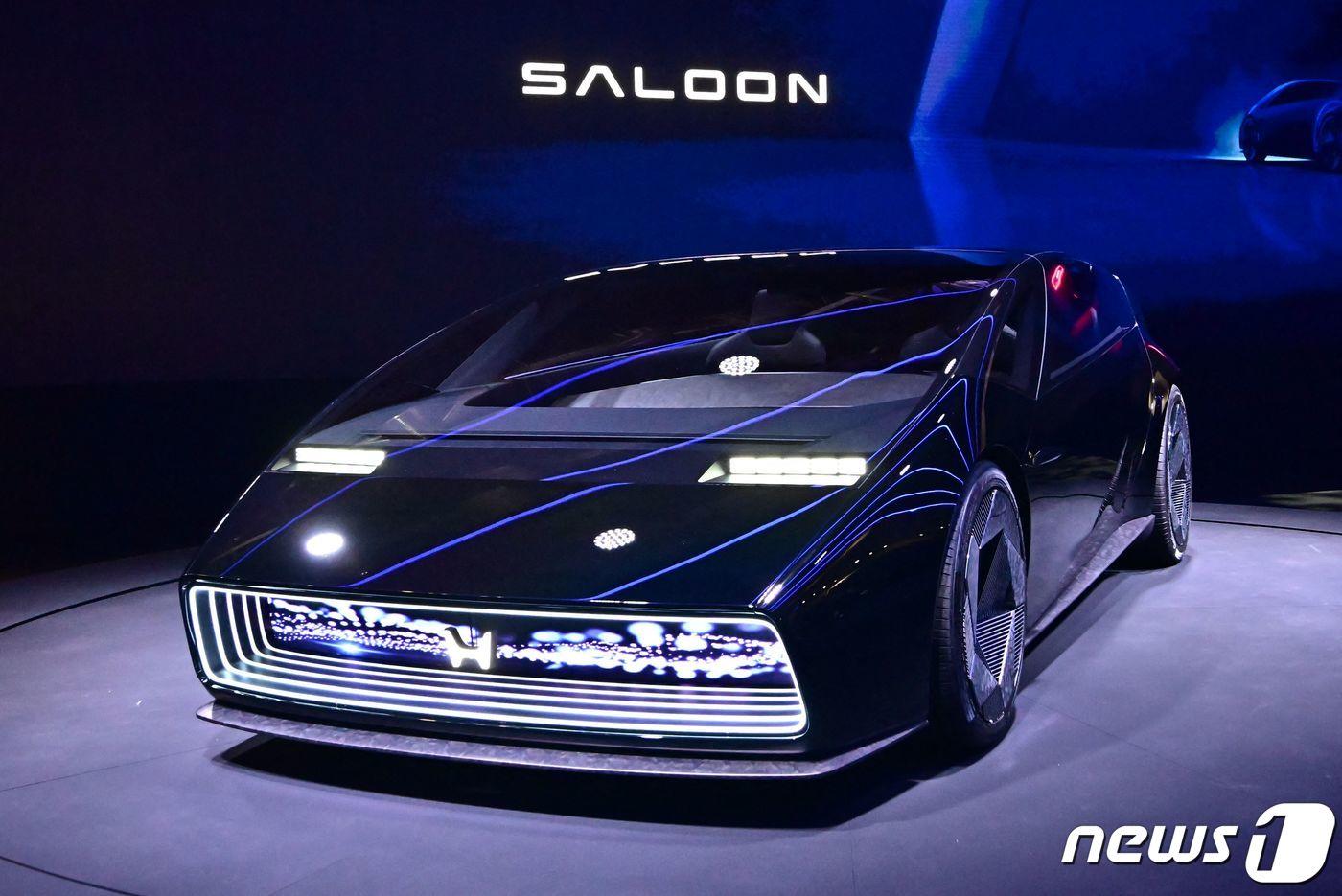 9일(현지시간) 미국 라스베이거스에서 열린 세계 최대 가전·정보기술(IT) 박람회 'CES 2024'에서 일본 자동차 제조업체 혼다가 새로운 EV 콘셉트카 '설룬'(Saloon)을 공개했다. 2024.01.09/ ⓒ AFP=뉴스1 ⓒ News1 박재하 기자