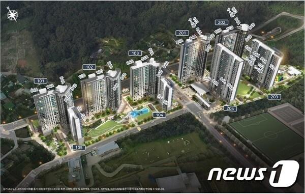 본문 이미지 - 정읍 서희스타힐스 조감도.(서희스타힐스 제공)