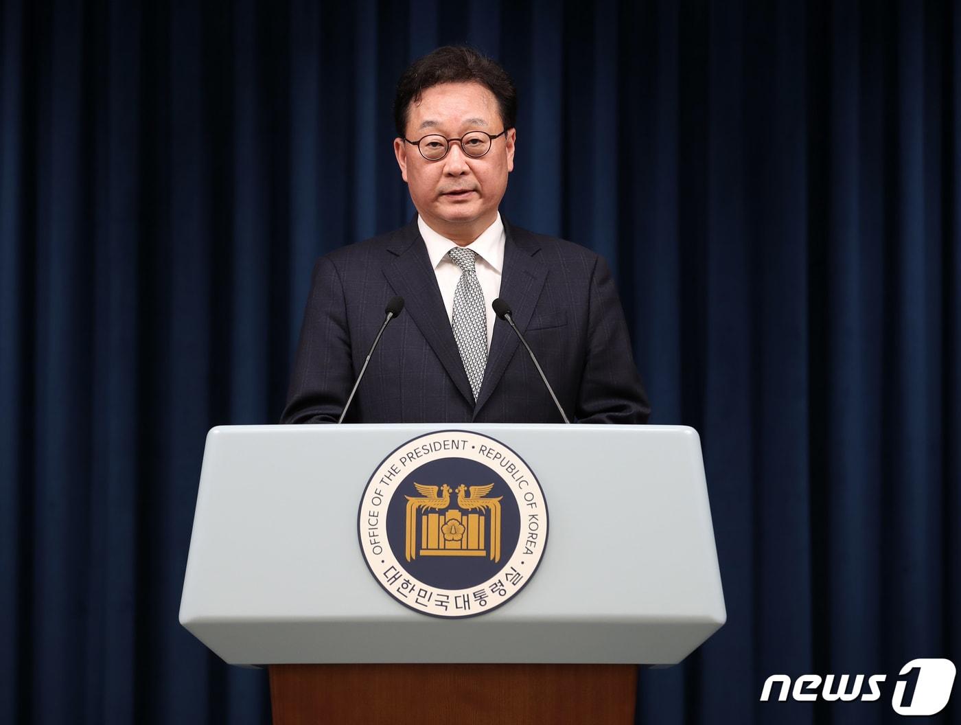 본문 이미지 - 왕윤종 국가안보실 3차장. 2024.1.10/뉴스1 ⓒ News1 오대일 기자