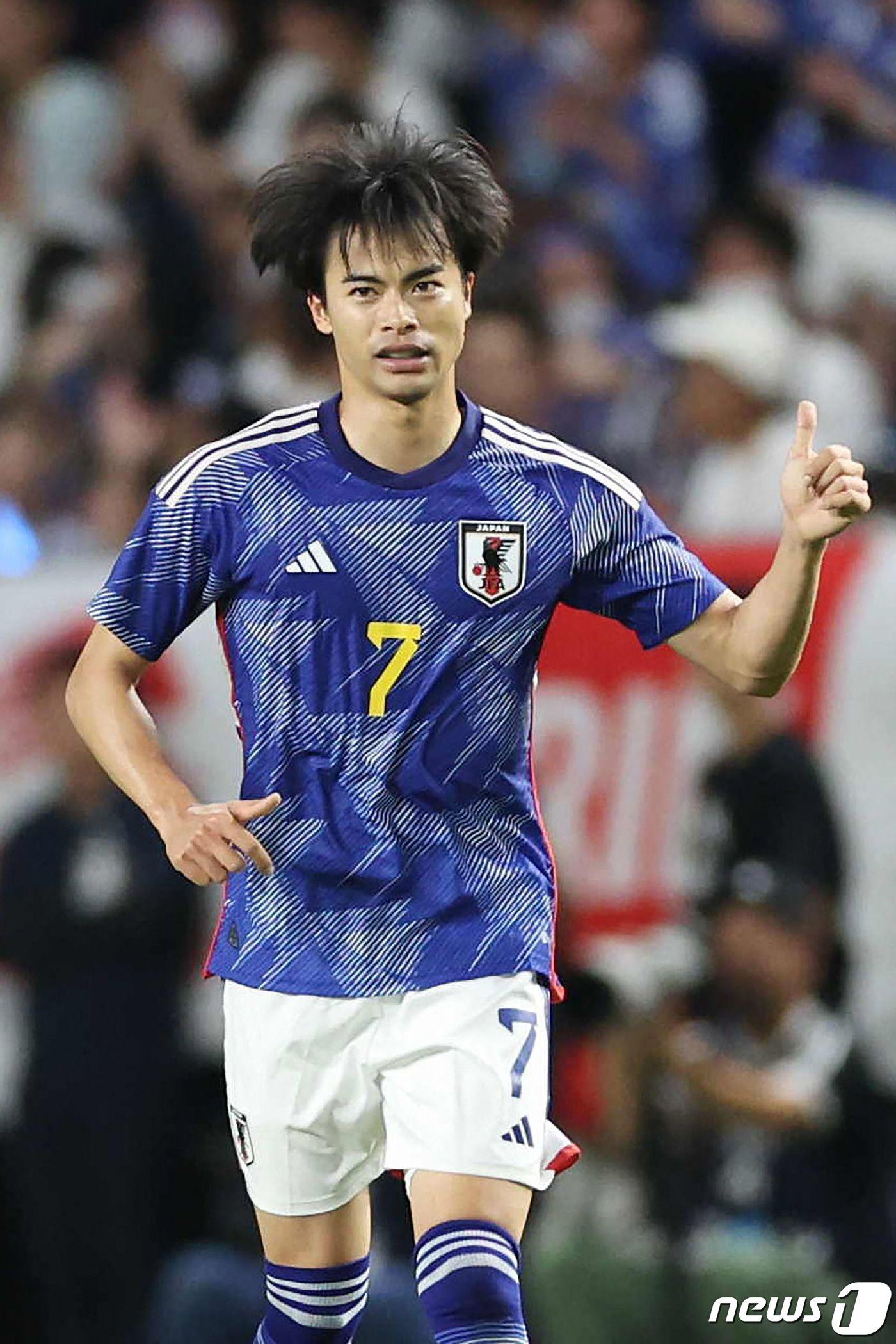 본문 이미지 - 일본대표팀의 미토마 ⓒ AFP=뉴스1