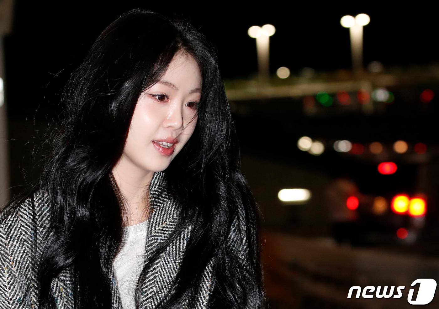 (여자)아이들 출신 가수 서수진이 학폭 논란 후 처음으로 포착됐다. ⓒ News1 권현진 기자