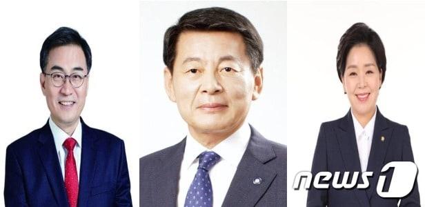 본문 이미지 -  '남해안권 관광산업 발전특별법안'이 헌정사 첫 여야 공동대표로 발의됐다.. 사진은 법안을 공동으로 발의한 (왼쪽부터) 국민의힘 최형두, 더불어민주당 서삼석, 한국의희망 양향자 의원(최형두 의원실 제공)
