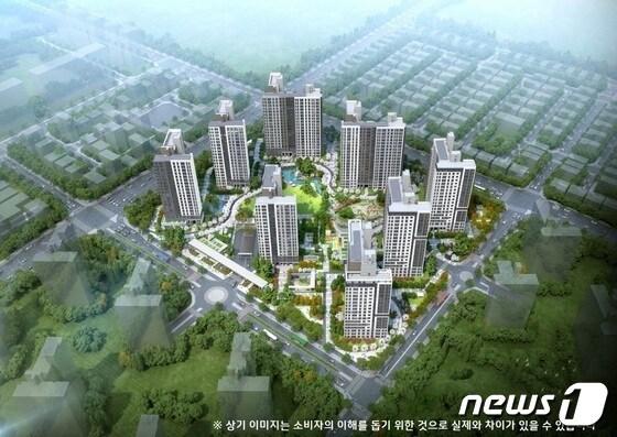 본문 이미지 - 전북 '익산 부송 데시앙' 조감도(전북개발공사 제공)2023.4.14/뉴스1
