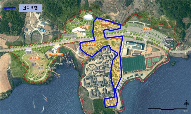 본문 이미지 - '서동재' 한옥호텔 계획도. (부여군 제공) /뉴스1 