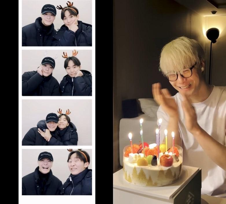 본문 이미지 - 승관과 문빈(승관 유튜브 영상 갈무리)