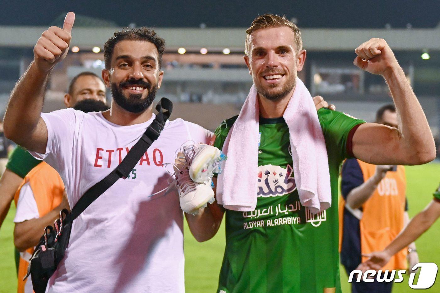 알이티파크서 뛰었던 조던 헨더슨(오른쪽) ⓒ AFP=뉴스1