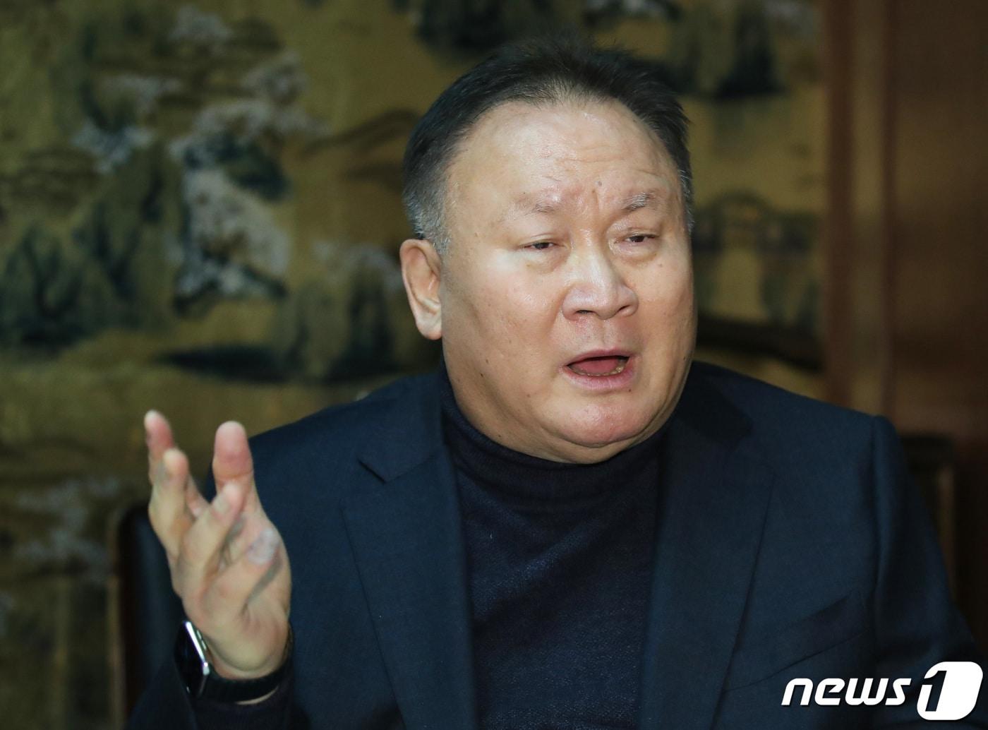 본문 이미지 - 이상민 국회의원이 뉴스1과 인터뷰를 하고 있다. 2024.1.18/뉴스1 ⓒ News1 김기태 기자