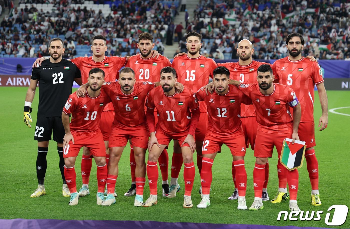 본문 이미지 - 팔레스타인 축구대표팀2024.1.19/뉴스1 ⓒ News1 김성진 기자