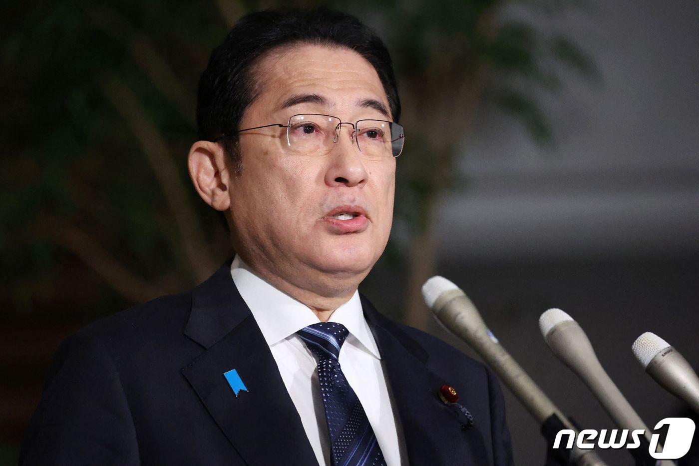 본문 이미지 - 기시다 후미오 일본 총리. 2024.1.2 ⓒ AFP=뉴스1 ⓒ News1 우동명 기자