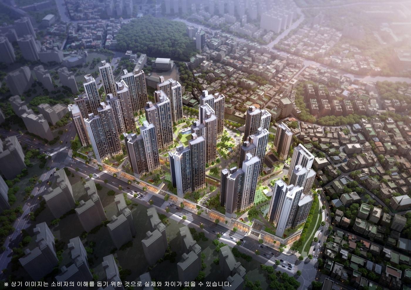 '광명자이힐스테이트SK뷰' 조감도. (GS건설 제공).