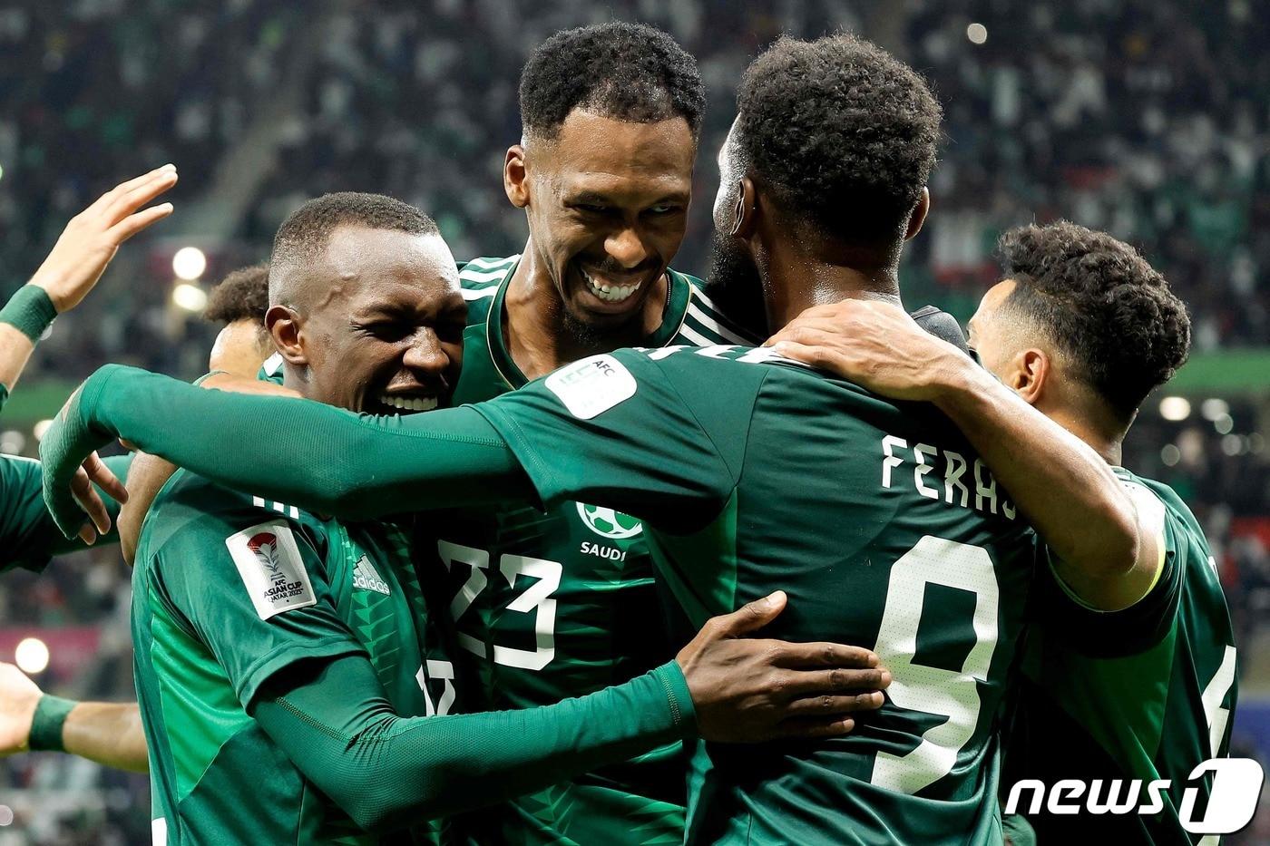 2연승을 기록한 사우디아라비아. ⓒ AFP=뉴스1