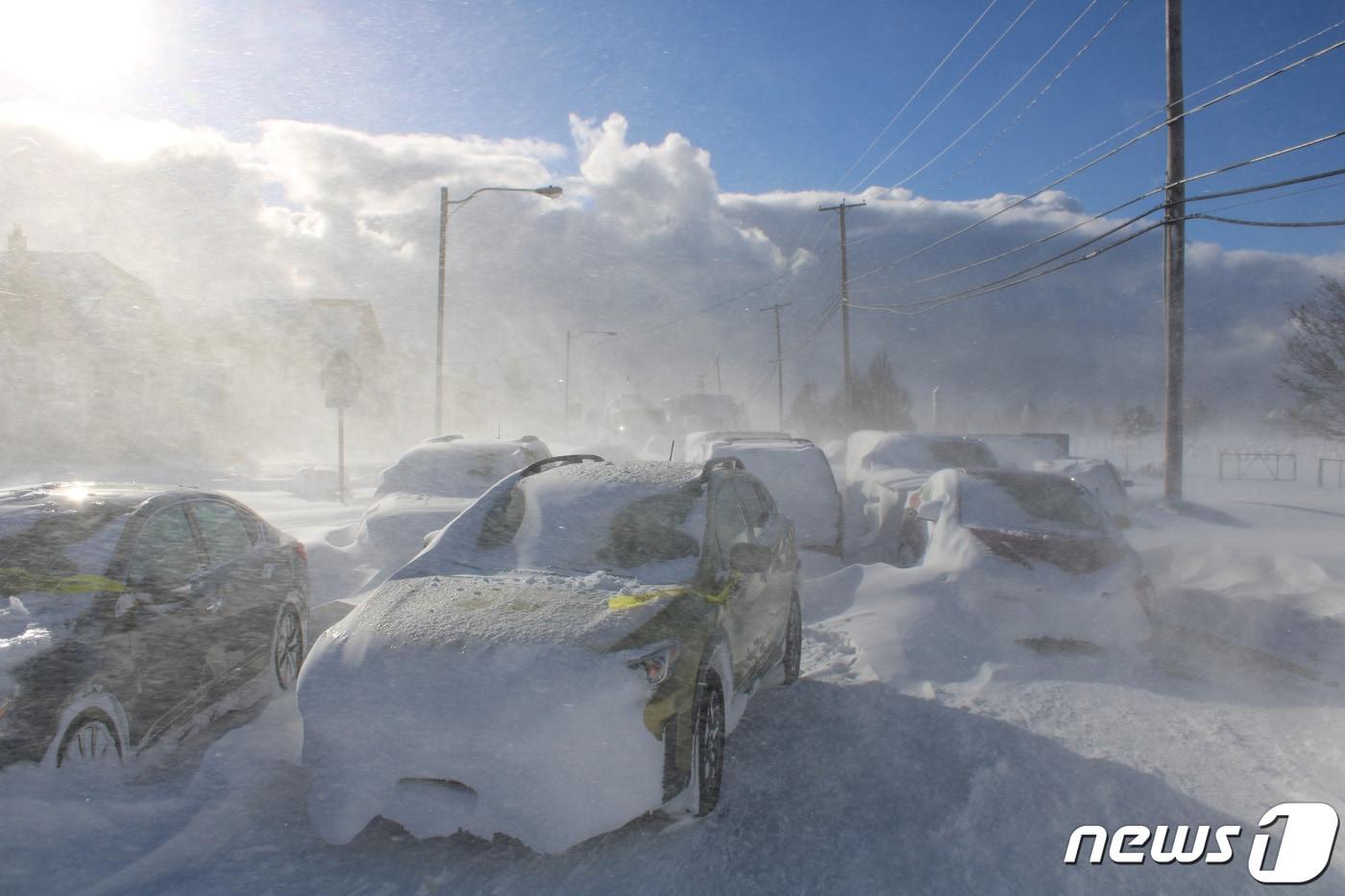 본문 이미지 - 지난달 미국에 불어닥친 한파와 폭설로 많은 차량들이 눈 속에 묻혀 있다. (자료사진) ⓒ 로이터=뉴스1