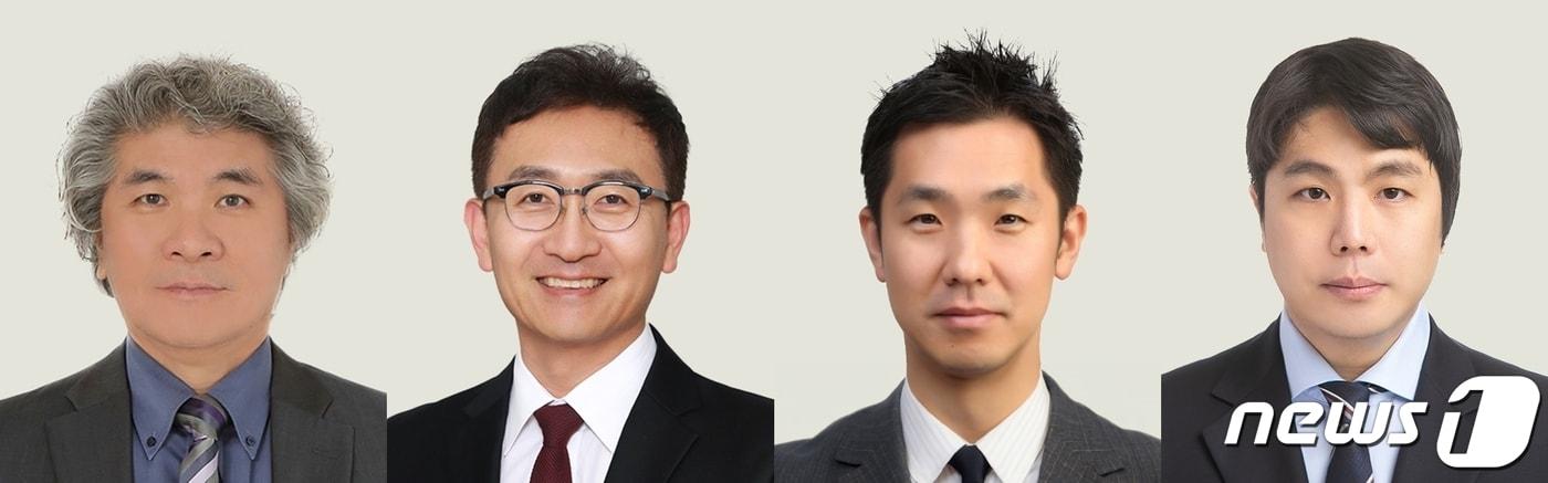 아산의학상 수상자 이창준 기초과학연구원(IBS) 생명과학 연구클러스터연구소장, 김원영 울산대 의과대학 응급의학교실 교수, 정인경 한국과학기술원(KAIST) 생명과학과 교수, 오탁규 분당서울대학교병원 마취통증의학과 교수.(왼쪽부터)/아산사회복지재단 제공