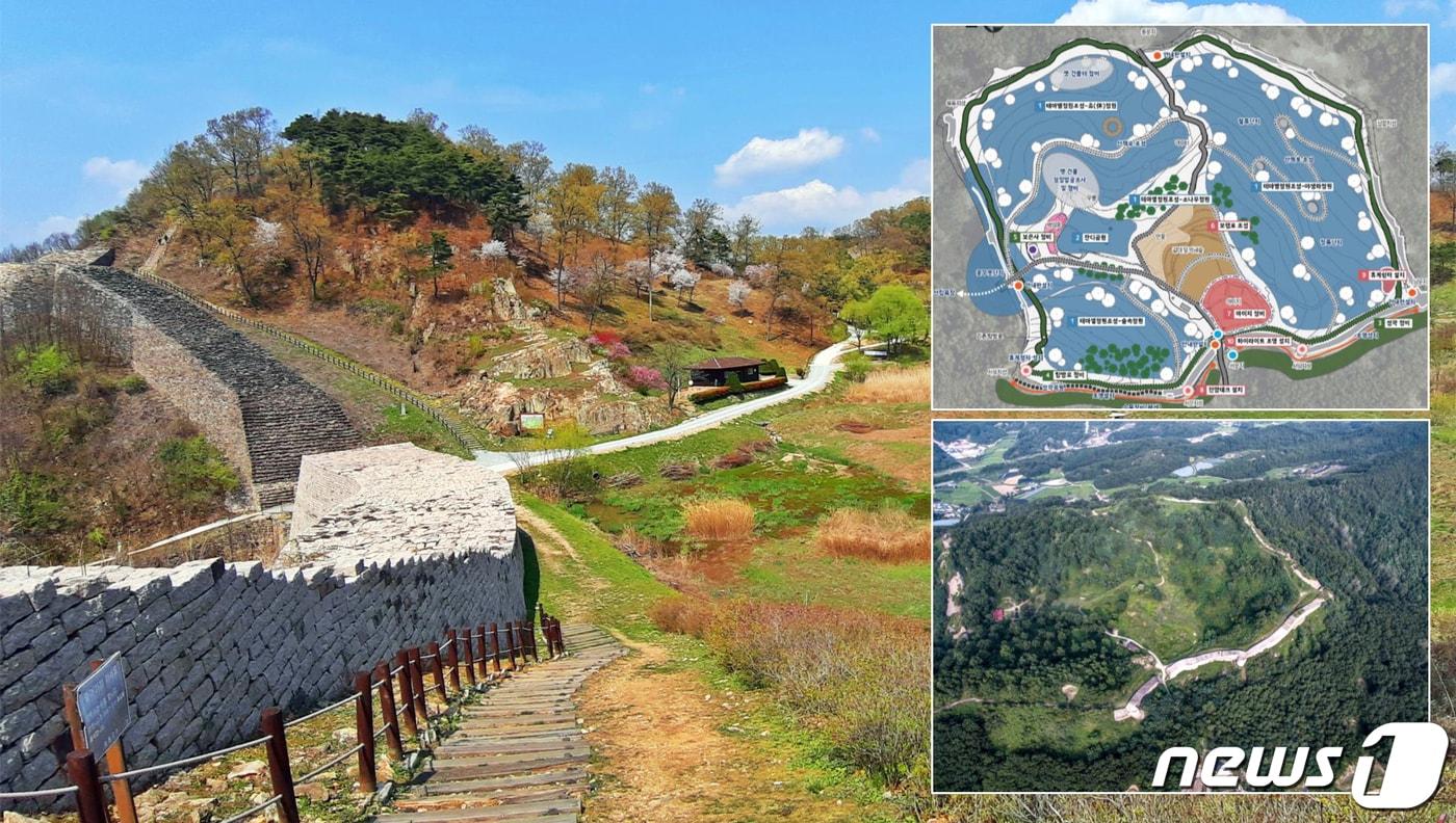 본문 이미지 - 보은 삼년산성 공원화사업 조감도. /뉴스1