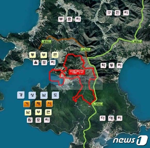 본문 이미지 - 거제남부관광단지 사업지구.(거제남부관광단지 조성사업 환경영향평가 초안)