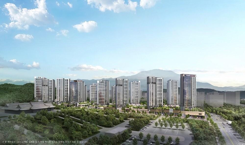 본문 이미지 - 힐스테이트 중외공원 투시도
