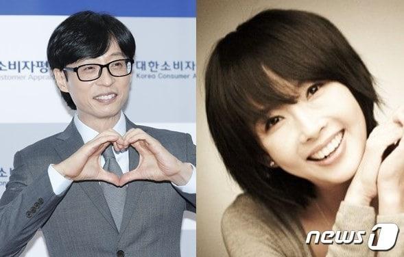 본문 이미지 - 유재석, 故 최진실. ⓒ News1 DB