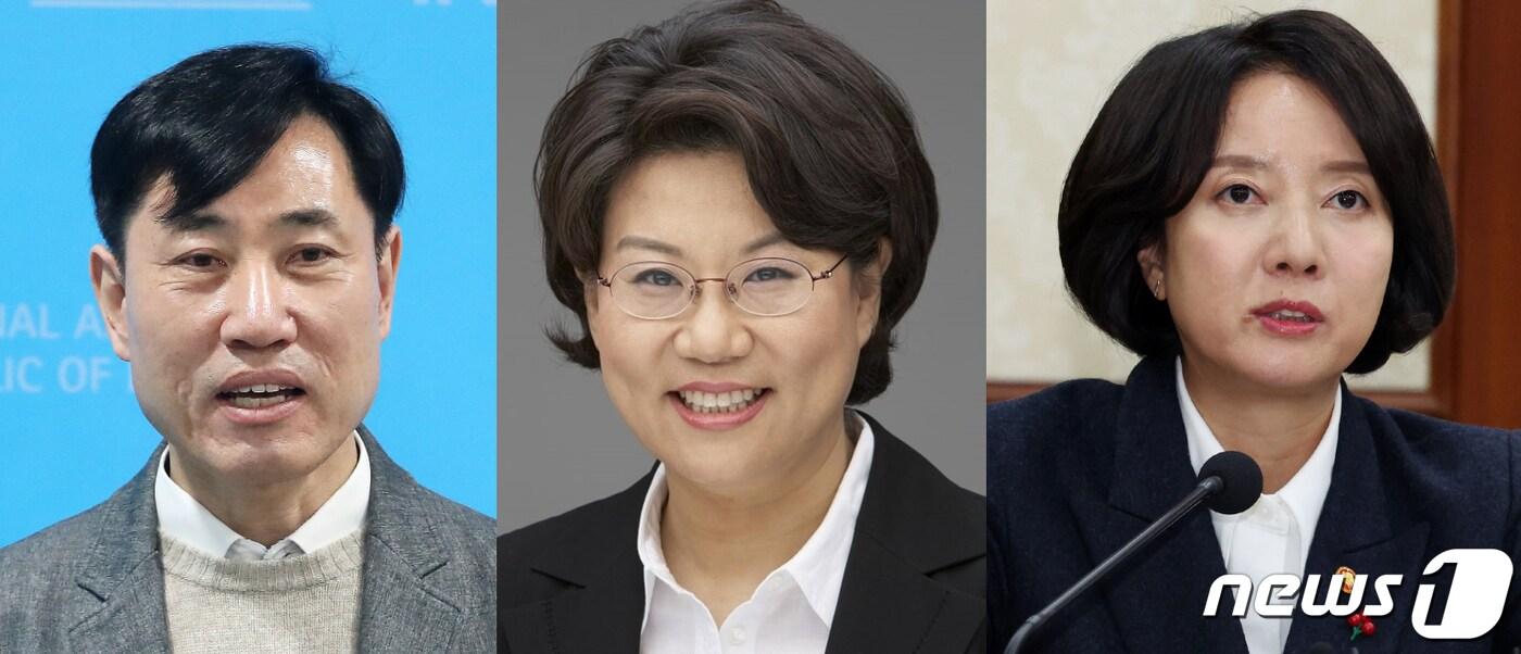 본문 이미지 - 서울 중·성동을 출마를 선언한 하태경 의원(왼쪽부터), 이혜훈 전 의원, 이영 전 중소벤처기업부 장관.