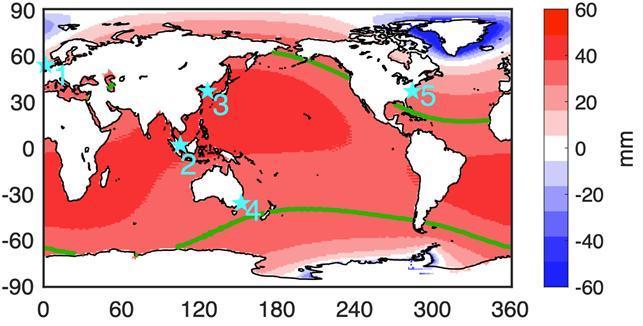 본문 이미지 - 2050년 해수면 상승 예측(극지연구소 제공)