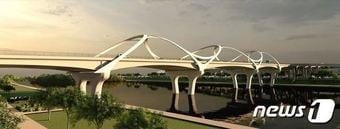 본문 이미지 - 가칭 신문교 조감도.(대전시 제공)/뉴스1 ⓒ News1