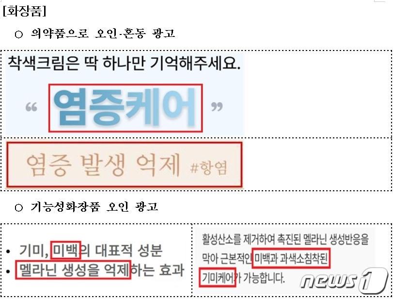 본문 이미지 - 적발 사례/식품의약품안전처 제공