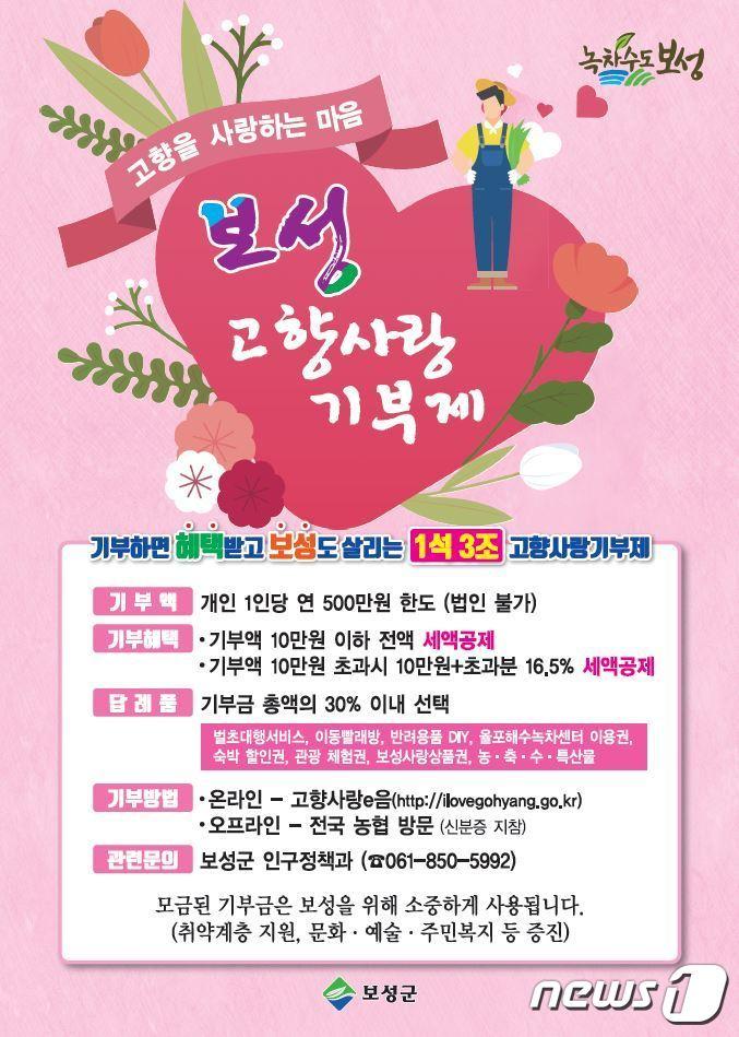 본문 이미지 - 고향사랑기부제 답례품 공급업체 모집 포스터 