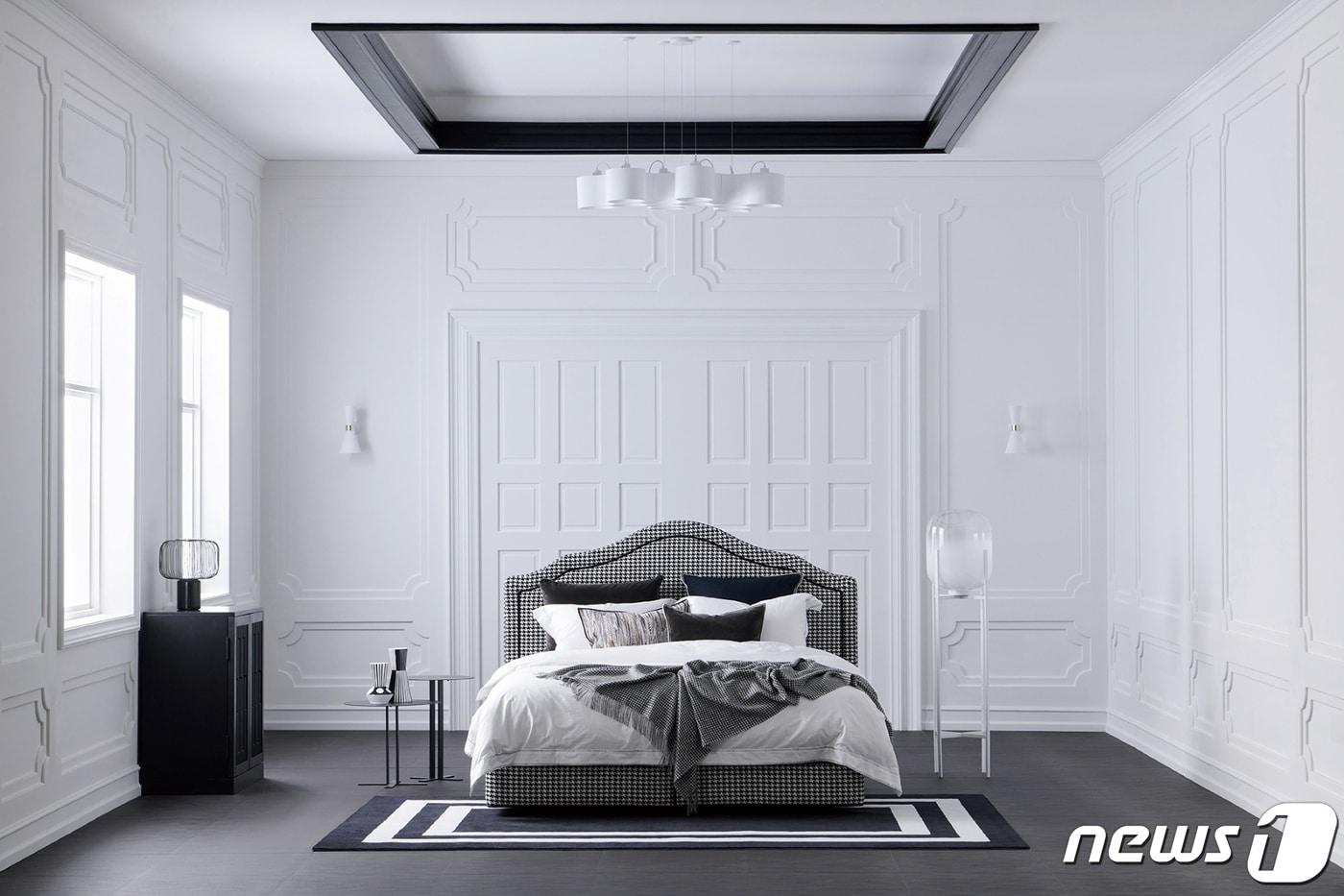 본문 이미지 - 시몬스가 미스트롯3에 우승 상품으로 내건 1000만원 상당의 침대 세트.(시몬스 제공)