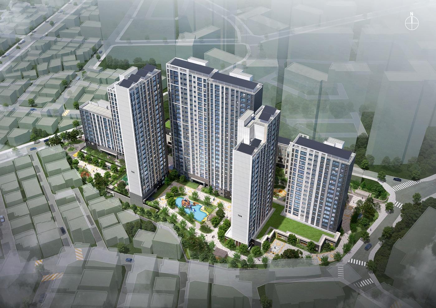 본문 이미지 - 서울공릉 신혼희망타운 조감도.(LH 제공)