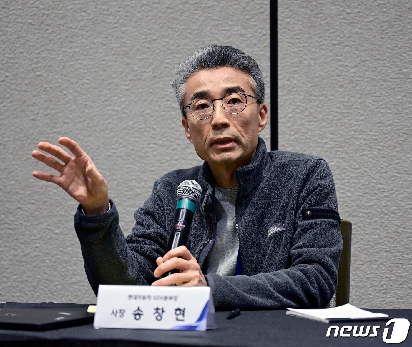 본문 이미지 - 송창현  현대차·기아 SDV본부장 겸 포티투닷 대표이사.(현대차그룹 제공)