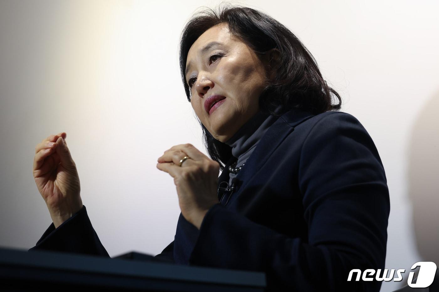 본문 이미지 - 박영선 한국여성의정 상임대표. ⓒ 뉴스1 김민지 기자