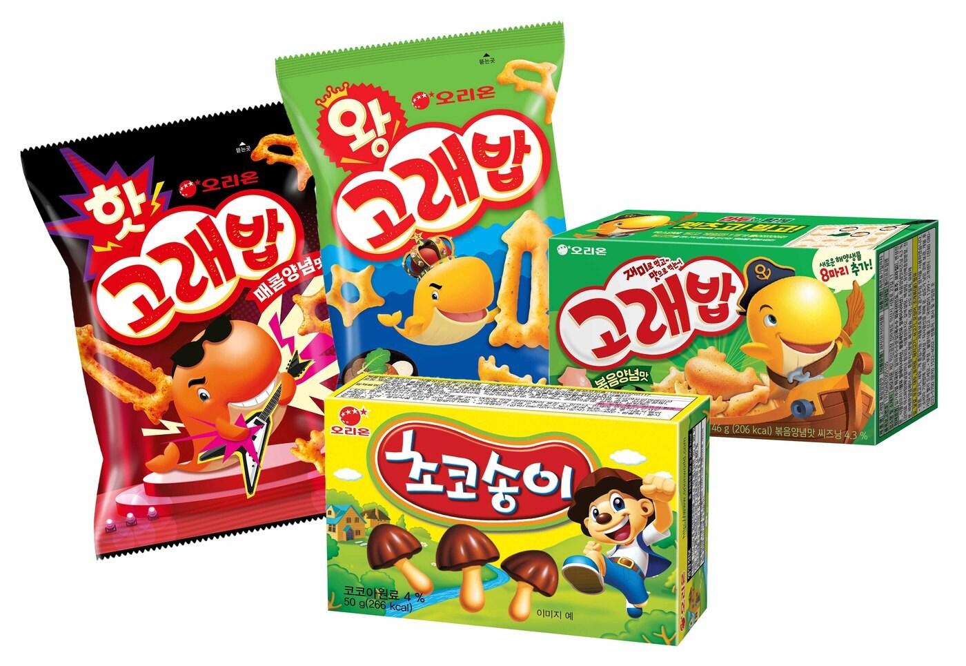 오리온 고래밥∙초코송이(오리온 제공).