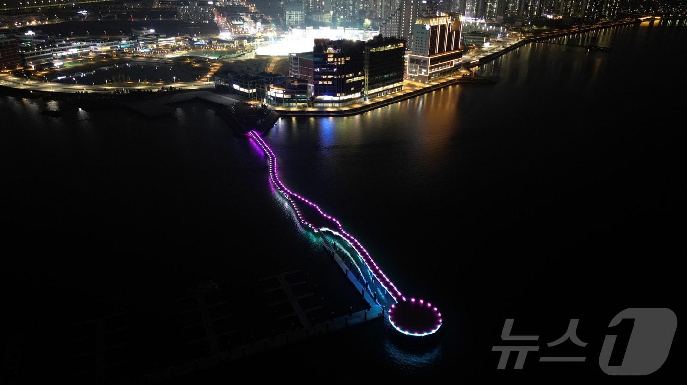 본문 이미지 - 야간조명 점등.(시흥시 제공)