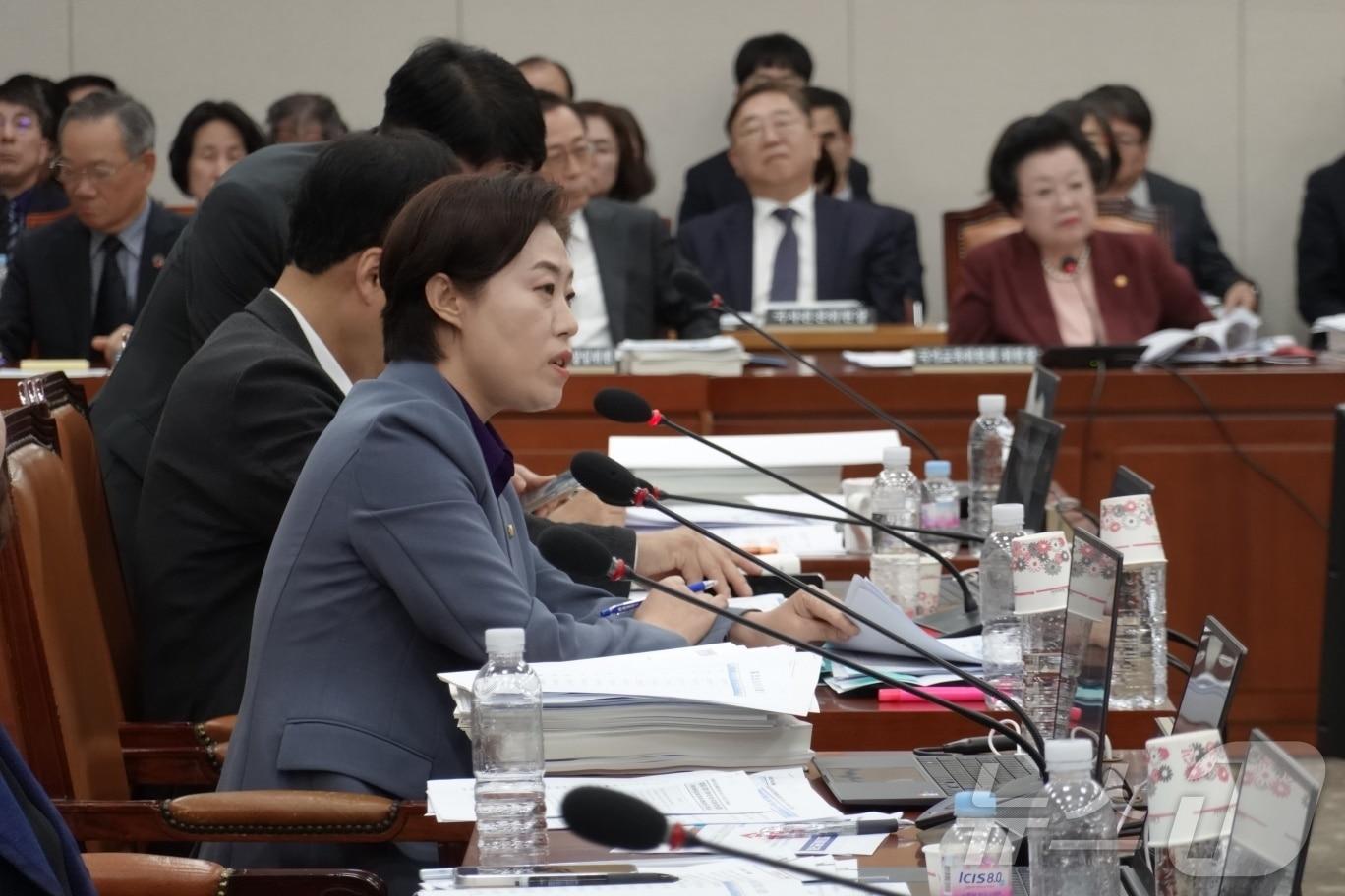 본문 이미지 - 서지영 의원이 국정감사에서 질의하고 있다(서지영 의원실 제공)