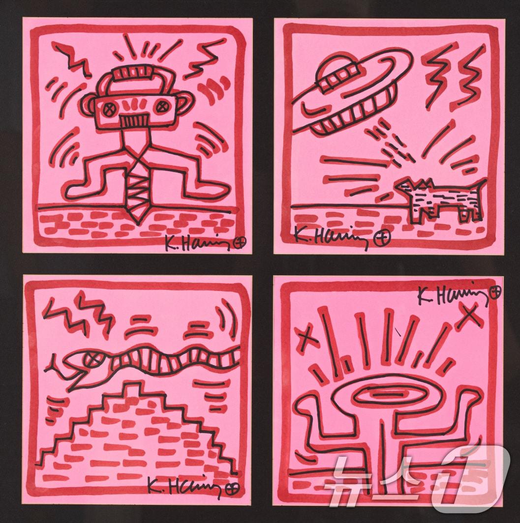 본문 이미지 - 아트광주24 특별전 작품. 키스 해링. 무제.&#40;광주시 제공&#41;/뉴스1 