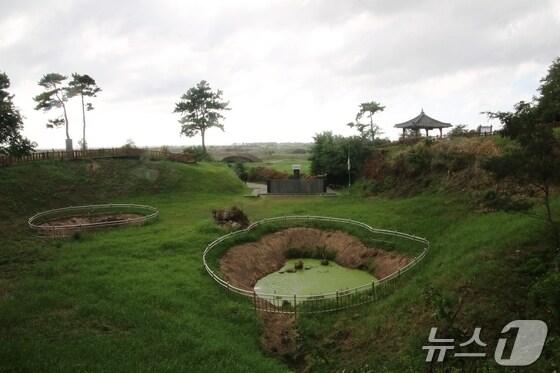 본문 이미지 - 제주 4·3 사건 흔적이 남아 있는 섯알오름ⓒ News1 윤슬빈 기자